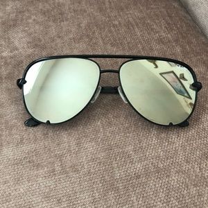 Quay x Desi Perkins High Key Mini black sunglasses